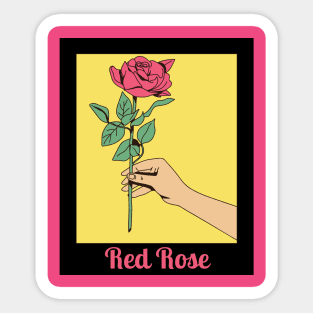 Red Rose Sticker